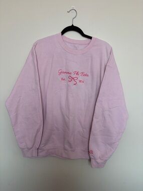 Pink Gamma Phi Beta Crewneck Sweatshirt